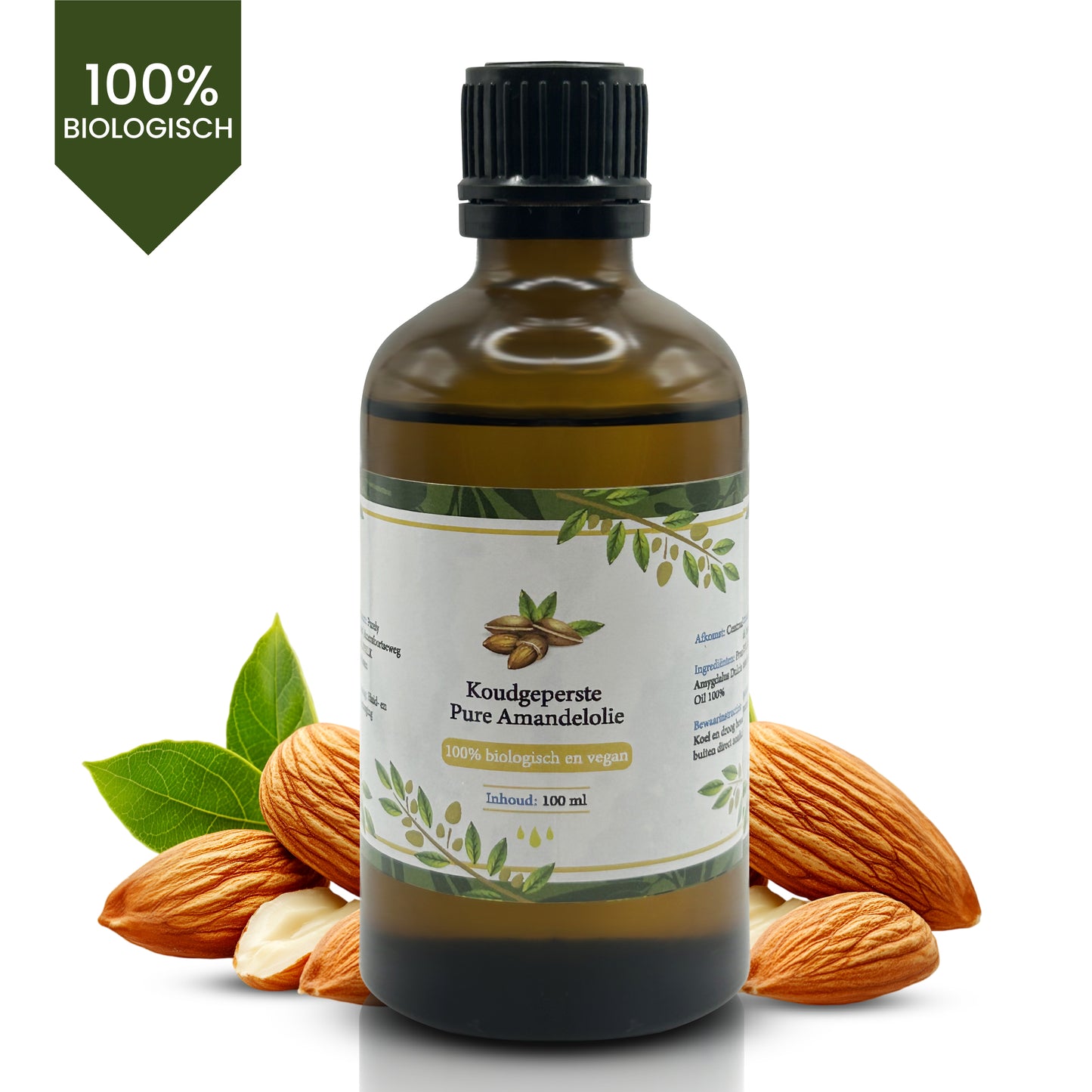Purely Nature Koudgeperste Amandelolie 100% Puur - 100ml